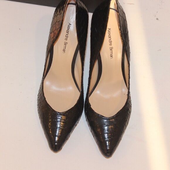 NEW Alexandre Birman fechado Salto Alto Black Heels size 8 - Picture 5 of 11